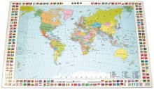 Ostatní - Podložka na stůl svět mapa