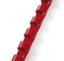 Ostatní - Plastové hřebeny 12,5 mm červená