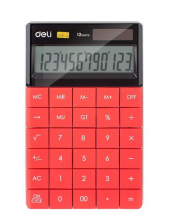 Deli - Kalkulačka DELI E1589 Červená