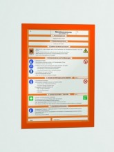 Ostatní - Informační rámeček Duraframe A4 oranžová