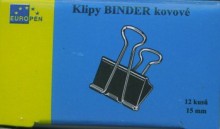 Ostatní - Klip Binder 15mm