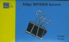 Ostatní - Klip Binder 19mm