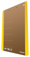 Donau - Psací podložka s klipem LIFE A4 karton, neonově žlutá