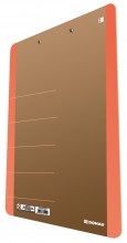 Donau - Psací podložka s klipem LIFE A4 karton, neonově oranžová