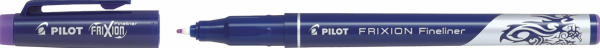 Pilot FriXion Fineliner, L, fialová fialová