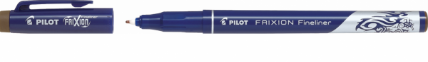 Pilot FriXion Fineliner, L, hnědá