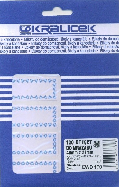 Etikety aršíky malé bal 15 ks