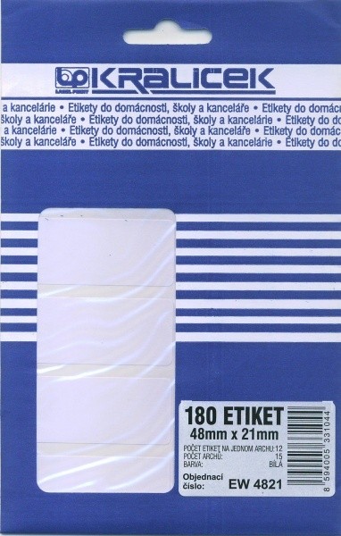 Etikety aršíky malé bal 15 ks