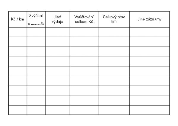 Kniha jízd A6 Baloušek ET310