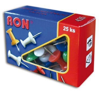 Špendlíky do korkové tabule RON