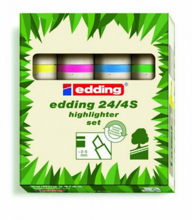 Zvýrazňovač Edding e24/4 sada 4ks