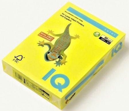 Barevný papír IQ A4 NEOGB žlutá