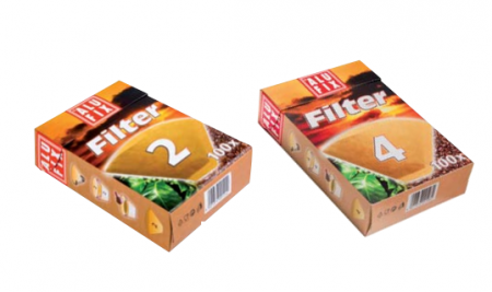 Filtry na kávu č.2/100ks HIT, 914.21