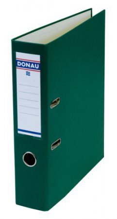 Pořadač páka A4 5cm Donau zelená