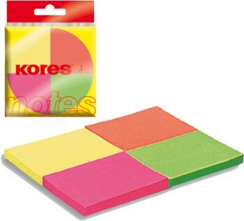 Bloček Kores Multicolor 40x50 mm 4 barvy