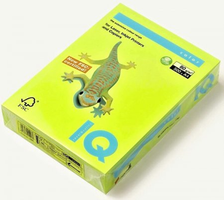 Barevný papír IQ A4 NEOGN zelená