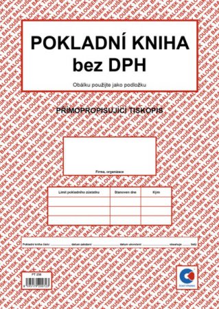 Pokladní kniha bez DPH A4 NCR Baloušek PT238