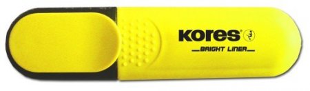 Zvýrazňovač Kores Bright liner žlutý