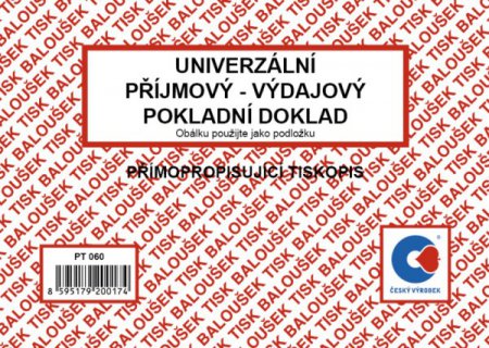 Pokladní doklad univerzální A6 NCR Baloušek PT060