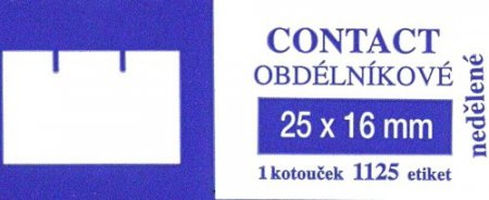 Etikety Contact obdelník 25x16 mm