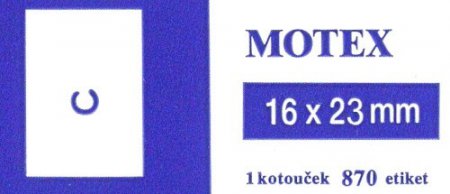 Etikety Motex 16x23 mm