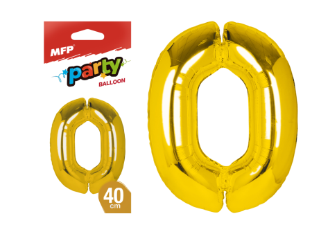 Balónek č.0 nafukovací fóli. 40cm