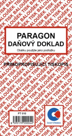 Paragon NCR daňový Baloušek PT010