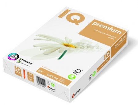 Xerografický papír IQ Premium děrovaný 2 otvory A4