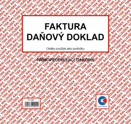 Faktura 2/3 A4 NCR Baloušek PT200