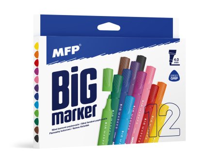 Popisovač Jumbo 12ks 4mm