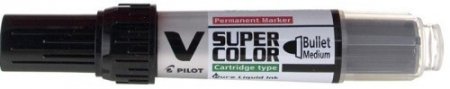 Popisovač Pilot V Super Color černý