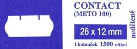 Etikety Contact 26x12 mm