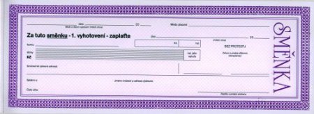 Směnka cizí zaplaťte Optys 1113
