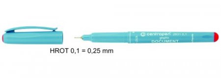 Liner Centropen 2631 0.1 mm Dokument červená