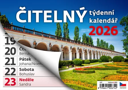 Kalendář HE S/27 čitelná týdenní
