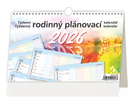 Kalendář Týdenní rodinný plánovací kalendář