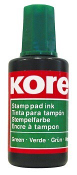 Barva razítková Kores 27 ml zelená