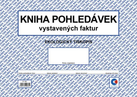 Kniha pohledávek vystavených faktur A4 Baloušek ET350