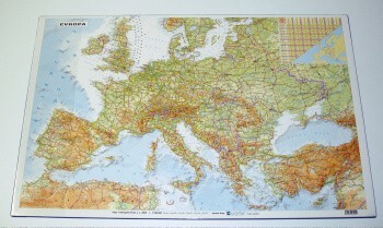 Podložka na stůl Evropa mapa