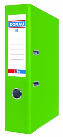 Pákový pořadač LIFE A4/75 mm karton, neonově zelený 
