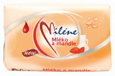 D. Mýdlo Milene 100g mléko a mandle, Mléko a mandle