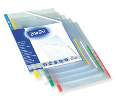 Obal euro A4 do L-U barevný okraj Bantex
