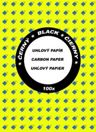 Uhlový papír černý