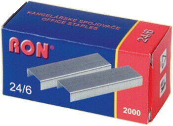 Drátky do sešívačky 24/6 RON 2000 ks
