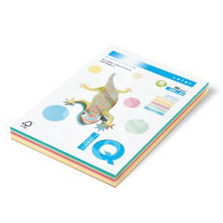 Barevný papír IQ A4/80g 5x50 TREND