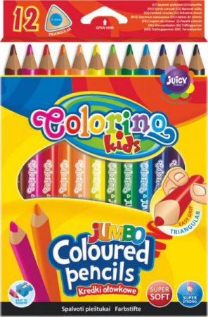 Pastelky Colorino JUMBO/12 barev+blok zdarma