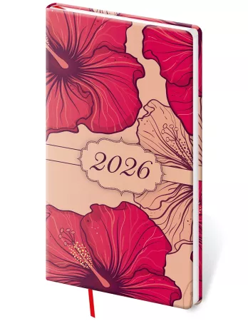 Týdenní kapesní diář Vario Lyra Hibiscus
