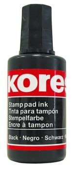 Barva razítková Kores 27 ml černá