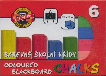 Křída školní 6 ks