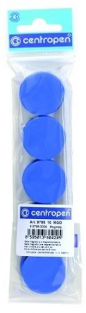 Magnet průměr 30 mm modrý